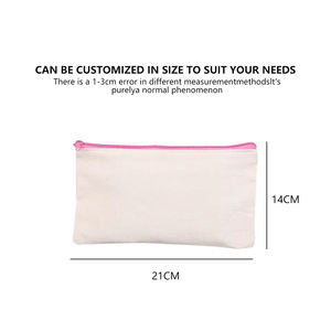 Косметический холщовый чехол на молнии с логотипом - Product Image 3