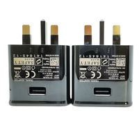 Producto Popular Adaptador de Enchufe USB TA20 Kit de Cargador de Viaje para Samsung S8/S9/S10 Cargador de Pared Rápido y Adaptativo de 5V2A 15W Enchufe de Reino Unido