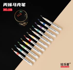 Ensemble <span class=keywords><strong>de</strong></span> stylos marqueurs <span class=keywords><strong>de</strong></span> peinture acrylique à base d'eau OEM personnalisés 24 couleurs feutre <span class=keywords><strong>de</strong></span> <span class=keywords><strong>grande</strong></span> capacité pour étudiants enfants Art DIY - Product Image 6