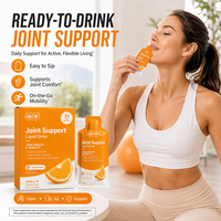 Boisson liquide OKTW pour le soutien des articulations, glucosamine, chondroïtine, vitamine C, saveur orange, favorise le confort des articulations, complément alimentaire liquide
