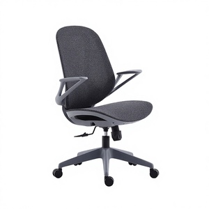 Chaise de bureau pivotante moderne et économique pour personnel - Chaise de travail informatique en tissu maillé pour bureau commercial - Product Image 3