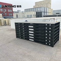 Plateforme de conteneur maritime de 20 pieds certifiée CSC de la marque JUNYANG avec plancher en acier Corten, base en acier renforcé, capacité de 30 conteneurs, à vendre