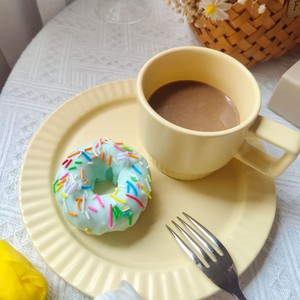 Sıcak satış soya balmumu gıda tatlı mumlar Donut şekilli kokulu mumlar - Product Image 6