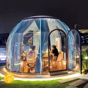 Maison en polycarbonate de luxe <span class=keywords><strong>panorama</strong></span> à 360 degrés maison à bulles extérieure dôme tente à bulles - Product Image 5
