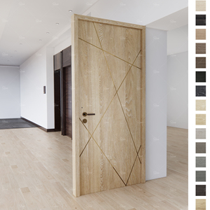 <span class=keywords><strong>Porte</strong></span> en bois <span class=keywords><strong>arabe</strong></span> avec bandes d'acier Portes en bois malaisiennes design GuangZhou hdf <span class=keywords><strong>porte</strong></span> intérieure en bois pour la maison - Product Image 3