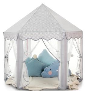 Carpa de Juego Portátil para Niñas, Casa de Juegos Interior y Exterior, Castillo de Fantasía para Niños, Carpa de Juego Portátil para Niños - Product Image 1