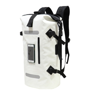 Mochila Impermeable para Exteriores, Gran Capacidad, Reflectante, para Senderismo, Camping y Viajes, en Color Blanco, Gris y Negro Sólido - Product Image 2