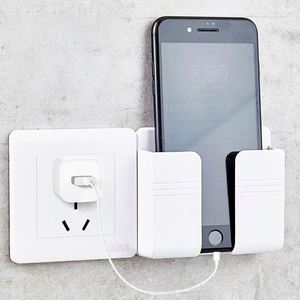Modern Multifunctional <b>Wall</b> Mounted Storage Rack with Phone Charging Case & No Need for Perforated Phone Holder - Product Image 2