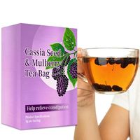 Sachets de Tisane Personnalisés : Graines de Cassia, Mûre et Thé Vert 3g par Sachet pour le Confort Digestif, Durée de Conservation de 24 Mois