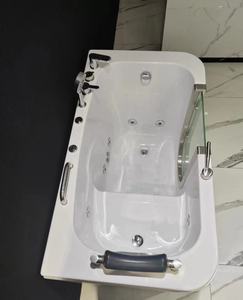 Baignoire moderne intelligente avec porte latérale accessible, tablier, température constante, massage à bulles <span class=keywords><strong>pour</strong></span> personnes âgées, utilisation à domicile, villas - Product Image 2