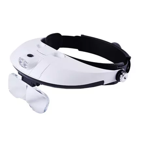 1X 1.5X 2X 2.5X 3.5X 5 عدسة عقال المكبر ، رئيس جبل عدسة مكبرة مع مصباح ليد لالمهنية إصلاح - Product Image 2