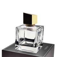 Fabbrica cinese OEM ODM all'ingrosso di buona qualità quadrato vetro 50ml 100ml cubo bottiglia di profumo pacchetto bottiglia e scatola di profumo