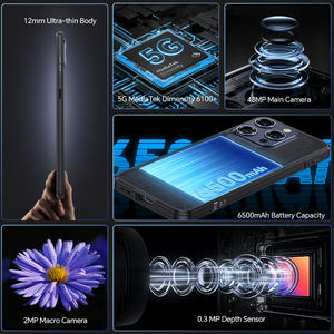 Téléphone robuste Oukitel WP52 <span class=keywords><strong>5G</strong></span> de marque propre, 4G+256 Go, 6,6 pouces HD+ 60 Hz, 6500 mAh, double <span class=keywords><strong>SIM</strong></span>, IP68, Android 14, smartphone robuste - Product Image 2