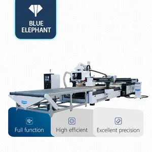 Router meja CNC gajah biru 2040 2030 mesin pemberi makan otomatis mesin pembuat furnitur otomatis harga