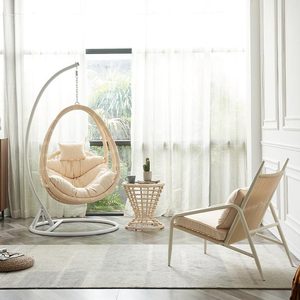 Modern Outdoor <b>Hanging</b> Swing <b>Chair</b> with Rocking Feature for Courtyard Park Garden Living Room Patio Swings - Product Image 6