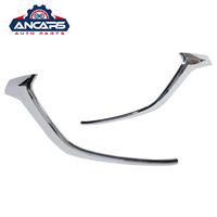 Pièces automobiles, garniture de calandre de pare-chocs avant chromée pour Mazda 2 2015 2016 2017 2018 Demio, pièces de carrosserie