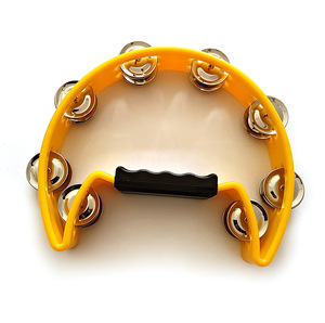 Wholesale Orff <b>Musical</b> <b>Instrument</b> Colorful Plastic Double Row Hand Shake Bell Toy <b>Musical</b> <b>Instrument</b> Tambourine Toy for Kids - Product Image 4