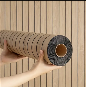 UDK现代不干胶3D木质泡沫格栅客厅或卧室背景墙防水墙贴厂家价格 - Product Image 3