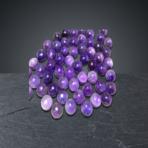 High Quality Natural Purple methyst Quartz Gemstone Cabochon 10x10MM Round for Jewelry Making Wholesale - Product Image 2
