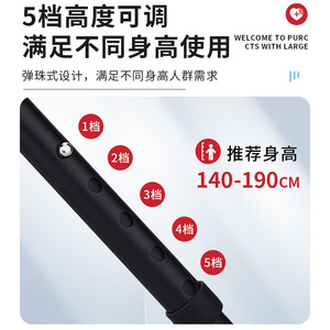 Bâton de marche réglable en alliage d'aluminium Xinsheng avec lumière LED pour la randonnée et les voyages en extérieur, design antidérapant - Product Image 4