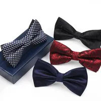 عالية الجودة بيع الرسمي الزفاف التجارية عنق ربطة الزواج الذكور ربطة القوس فيونكة ساتان cravatte