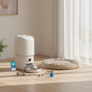 2L Edelstahl Aufladbarer Faltbarer Automatischer Tierfutterspender Reisenäpfe für Hunde und Katzen Kamera Intelligenter Futterspender 2.4G/5G WiFi Tuya <span class=keywords><strong>APP</strong></span> - Product Image 6