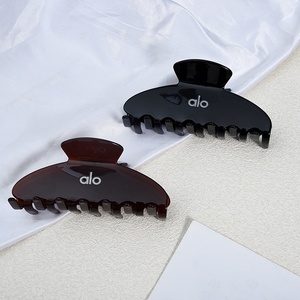 <span class=keywords><strong>Pince</strong></span> à cheveux personnalisée en acétate faite à la main pour femme, pour <span class=keywords><strong>chignon</strong></span> - Couleur unie, passe-partout - Product Image 6