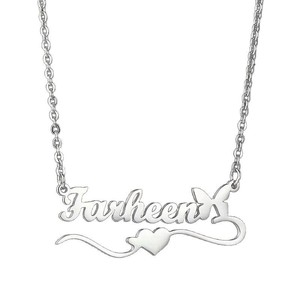 <span class=keywords><strong>Collier</strong></span> <span class=keywords><strong>personnalisé</strong></span> en acier inoxydable avec nom, serpent, zircon, cœur, lettres, plaqué or 18 carats, cadeau créatif tendance pour femmes et hommes - Product Image 5