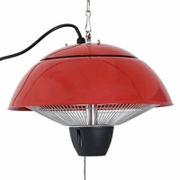 Chauffage électrique infrarouge pour hôtel, extérieur et patio, avec interrupteur à bascule, étanche IP54, éclairage intégré, 1500W, compatible AU/EU/UK