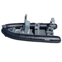 19ft Rhib 580 PVC/Hypalon/Orca Soudé Zodiac Aluminium coque nervure bateau pneumatique Avec moteur