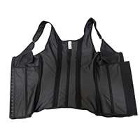 Faja Moldeadora Deportiva para Mujer, de Doble Capa con Cierre, Malla de Spandex/Nylon, Firme, Transpirable, Sin Costuras, para Adelgazar y Soporte de Cintura