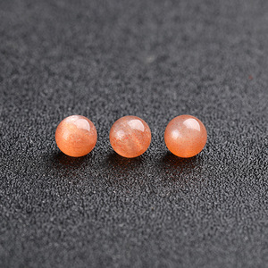 Pierre de soleil lâche Orange pierre de lune perles rondes bricolage à la main perlé cristal matériel Bracelet - Product Image 3
