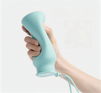 Gobelet d'eau pliable en silicone créatif, bouteille d'eau rétractable portable, gourde de sport, tasse de voyage