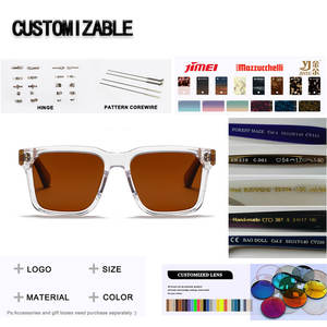 แว่นกันแดดทรงรีน้ำหนักเบา ป้องกันรังสี โพลาไรซ์ อะซิเตทย่อยสลายได้ Mazzucchelli พร้อมสกรีนโลโก้ตามสั่ง สินค้ามาใหม่ พร้อมจัดส่ง - Product Image 2