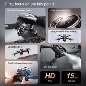 V82 uçak dış ticaret oyuncaklar için dört eksenli engel kaçınma sınır ötesi HD hava fotoğrafçılığı Drone yeni uzaktan kumanda - Product Image 5