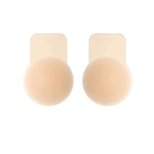 Couvre-sucette ultra-mince de forme personnalisée Push Ups Soutiens-gorge collants Bandes de poitrine en silicone solide - Product Image 1