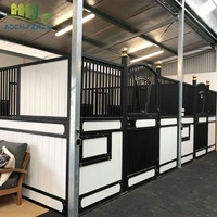 Usine de produits pour chevaux Belle boîte à chevaux en bambou Stalle équine classique à revêtement en poudre pour fermes et chevaux