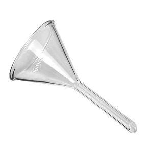 Entonnoir en verre 50 mm en borosilicate 3.3 de qualité laboratoire pour transfert de produits chimiques - Product Image 1
