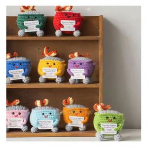 Custom Cute <b>Small</b> Crochet Orange Bulk Home Hotel Holiday Decoration Handmade Wool Knitted Fruit Toys - Product Image 4