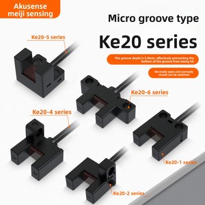 Akusense micro-slot cảm biến quang học giới hạn quang điện nguồn gốc chuyển đổi bốn dây NPN thường mở/thường đóng mô hình Ke20-1Naw - Product Image 2