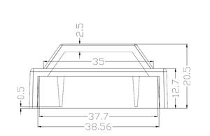 ยอดนิยม1-1/<span class=keywords><strong>2</strong></span>นิ้วหล่ออลูมิเนียมแบนโพสต์หมวกประดับรั้วโพสต์หมวก - Product Image 6