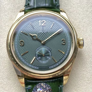 Reloj Mecánico de Lujo de Súper Calidad, 40 mm, 8+ de Fábrica, Acero 904, Movimiento ETA 7140, 52509, Dorado Verde, 1908 - Product Image 1