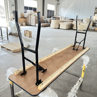 Table pliante en métal et acier Leg os280