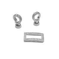 Chaîne ronde en argent 925, fermoir en or 14 carats, fermoir à ressort de haute qualité, connecteur pour la fabrication de bijoux, fermoirs pour perles, collier.