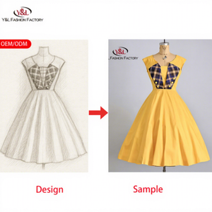 OEM Vêtements d'inspiration vintage française de haute qualité des années 1940 à 1960 Rétro-Tendances pour les marques de créateurs Petits quantité minimale de commande - Product Image 2