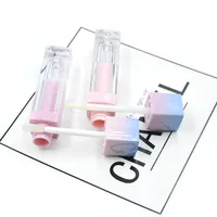 Auf Lager 5ml Leere rosa blaue Lipgloss-Röhrchen Kosmetik verpackung Flüssige Lippenstift behälter Flaschen