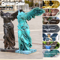 Sculpture d'ange en bronze personnalisée RELONG, grande taille, statue ailée moulée à la main pour la décoration de jardins commémoratifs, de parcs et de monuments en extérieur