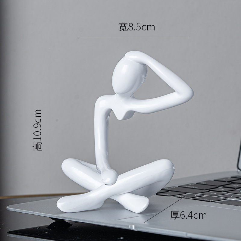 Figure abstraite c section blanche