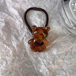 <span class=keywords><strong>Guanchen</strong></span> lindo Oso de plástico arco flor banda elástica lazos para el cabello cuerda goma para mujeres niñas Cola de Caballo titular - Product Image 1