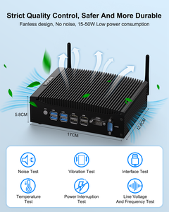 Nuevo Mini PC Intel Core I3 1215U Sin Ventilador, 2xHDMI, 12.ª Generación, Doble LAN, ITX, Computadora Industrial Resistente, 8xUSB, 10 WiFi, 4G - Product Image 6